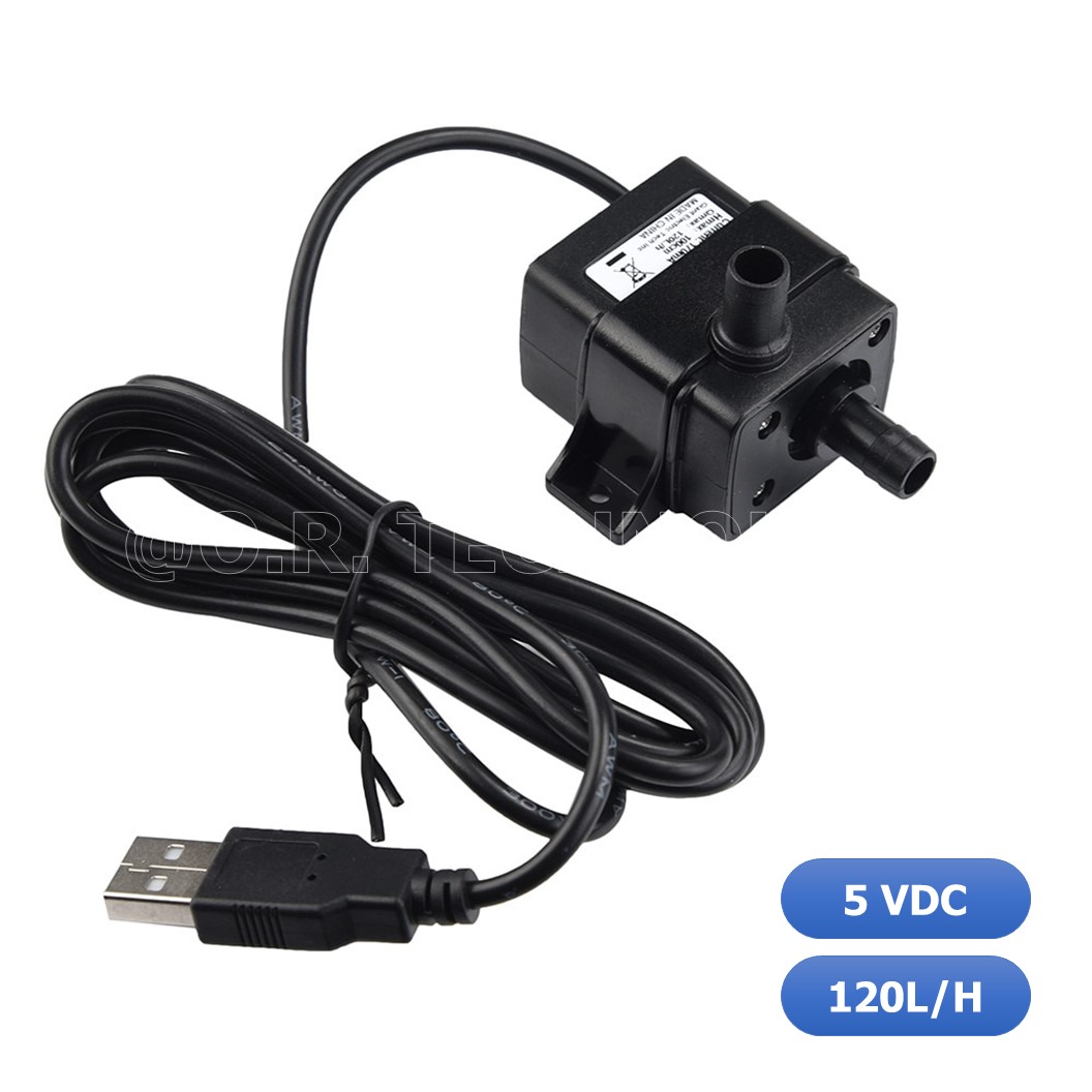 (1ชิ้น) NC495 ปั้มน้ำ ขนาดเล็ก ชนิดเงียบพิเศษ AD20P-0510A Ultra-Quiet DC5V Brushless Submersible Water Pump with Cable 1.5M, 120L/H