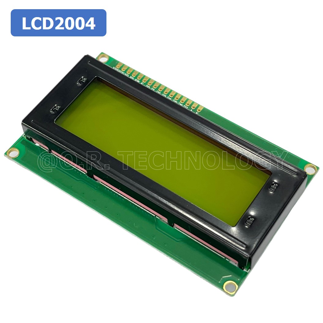 (1ชิ้น) AA016 โมดูลจอแสดงผล LCD2004 Yellow Green Backlight จอแสดงผล หน้าจอ LCD Module