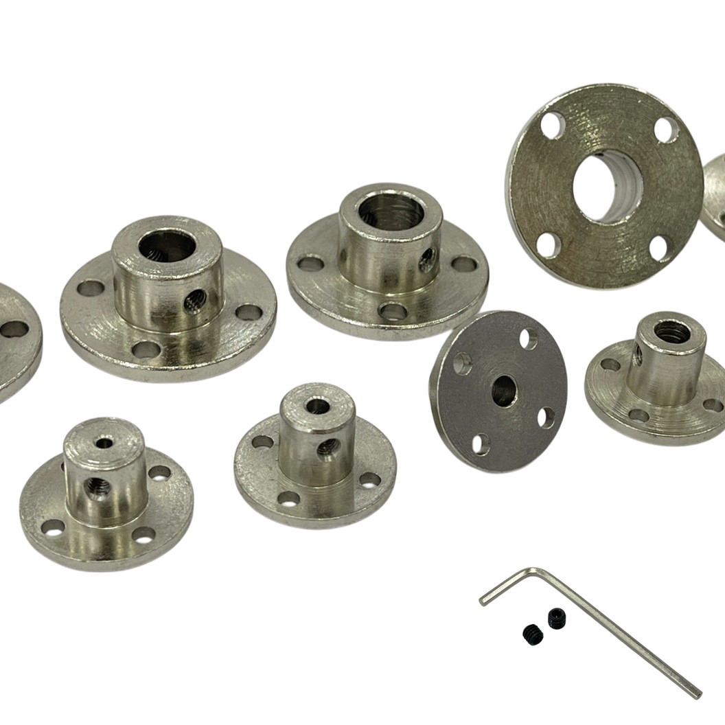 CP-T ขนาด 2-14mm แป้นยึดแกนมอเตอร์ คัปปิ้ง Rigid Flange Coupling Shaft Coupler Connector ตัวยึดแกนมอเตอร์ ข้อต่อเพลา ข้อต่อแกนมอเตอร์ 2mm/3mm/3.17mm/4mm/5mm/6mm/6.35mm/7mm/8mm/10mm/11mm/12mm/14mm