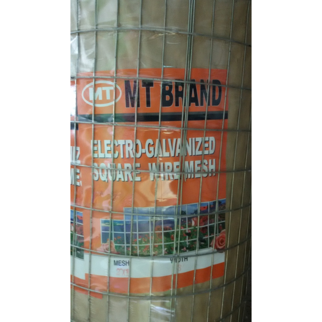 ลวดตาข่ายกรงไก่ ตาข่ายสี่เหลี่ยม MT ส้ม 24 ม. #14 2x2x4 ตาข่ายกรงไก่ ร้อมรั้ว ตาสี่เหลี่ยม ตาข่ายกรงนก ลวดตาข่ายกันนก