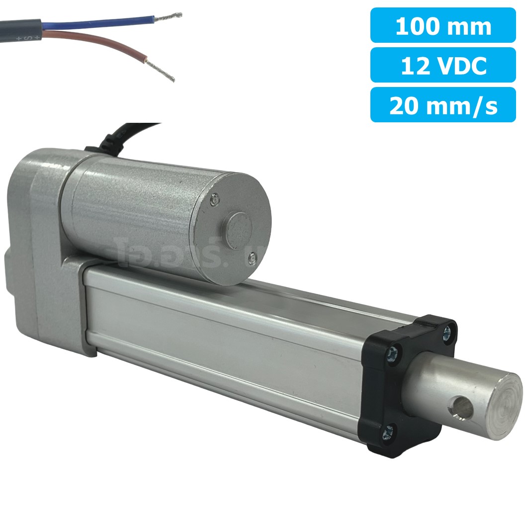 CLB-100 12VDC มอเตอร์ก้านชัก ระยะชัก 100mm 20mm/s 700N Electric Linear Actuator Low Noise เสียงรบกวนน้อย พัตเตอร์ไฟฟ้า Putter