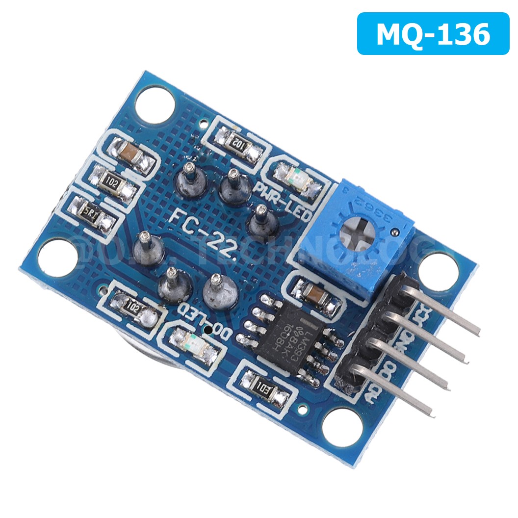AB213 MQ-136 เซนเซอร์ตรวจจับ ก๊าซไฮโดรเจนซัลไฟด์ Hydrogen Sulfide Gas Sensor Detection Module เซนเซอร์แก๊ส เซนเซอร์ตรวจจับก๊าซ