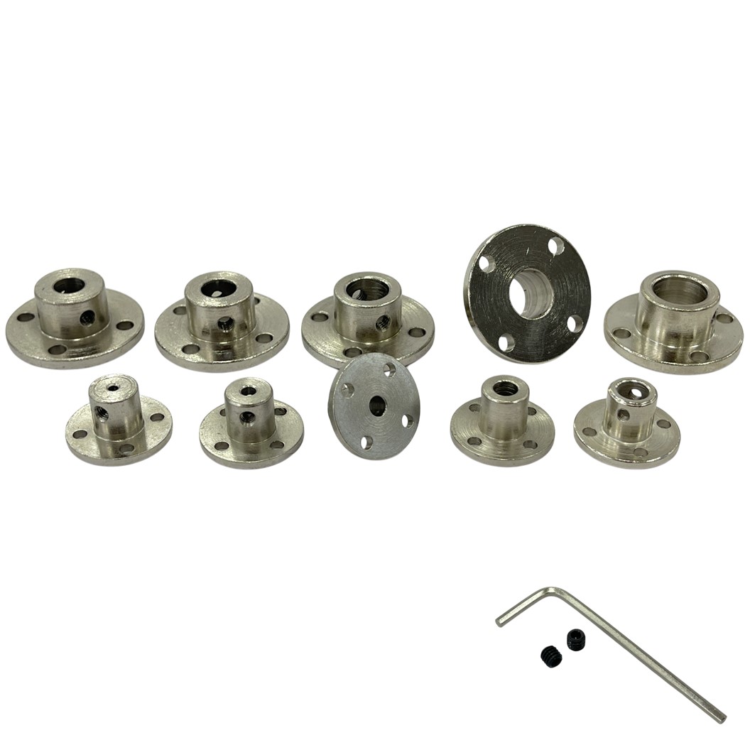 CP-T ขนาด 2-14mm แป้นยึดแกนมอเตอร์ คัปปิ้ง Rigid Flange Coupling Shaft Coupler Connector ตัวยึดแกนมอเตอร์ ข้อต่อเพลา ข้อต่อแกนมอเตอร์ 2mm/3mm/3.17mm/4mm/5mm/6mm/6.35mm/7mm/8mm/10mm/11mm/12mm/14mm