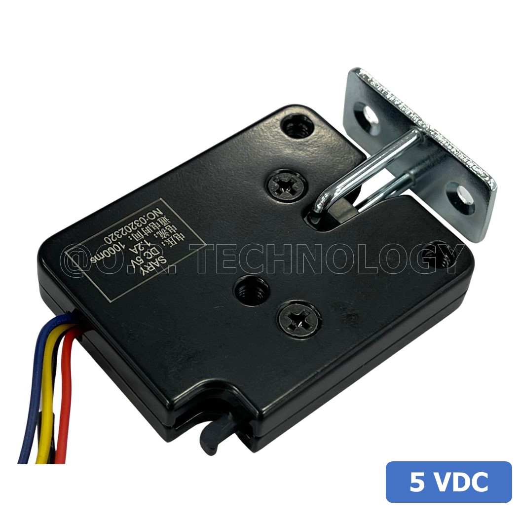 (1ชิ้น) GD038 กลอนประตูไฟฟ้า กลอนไฟฟ้า 5VDC 1.2A Small Locker Electromagnetic Lock SARY ขนาด 50*40*10mm Black XG-07E