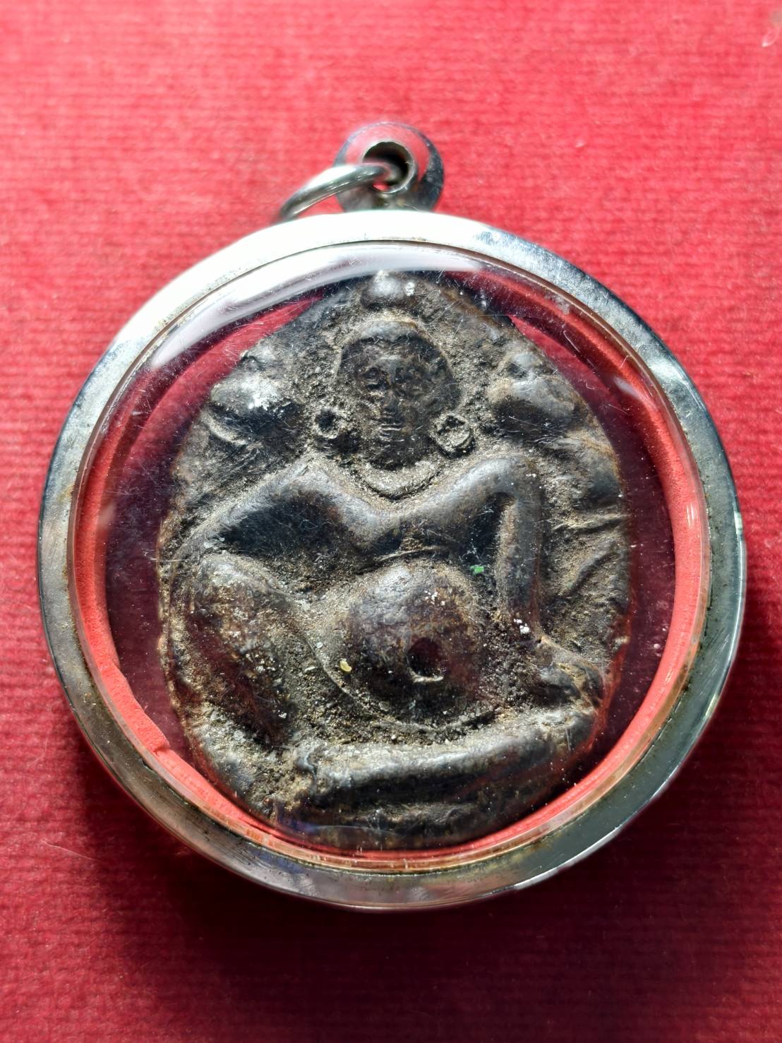 พระกรุขุน ขุนช้าง พิมพ์จัมโบ้ ไม่ทราบที่ (SKU-13486)