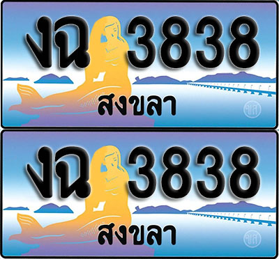 เลขทะเบียน 3838 – งฉ 3838 สงขลา (1)