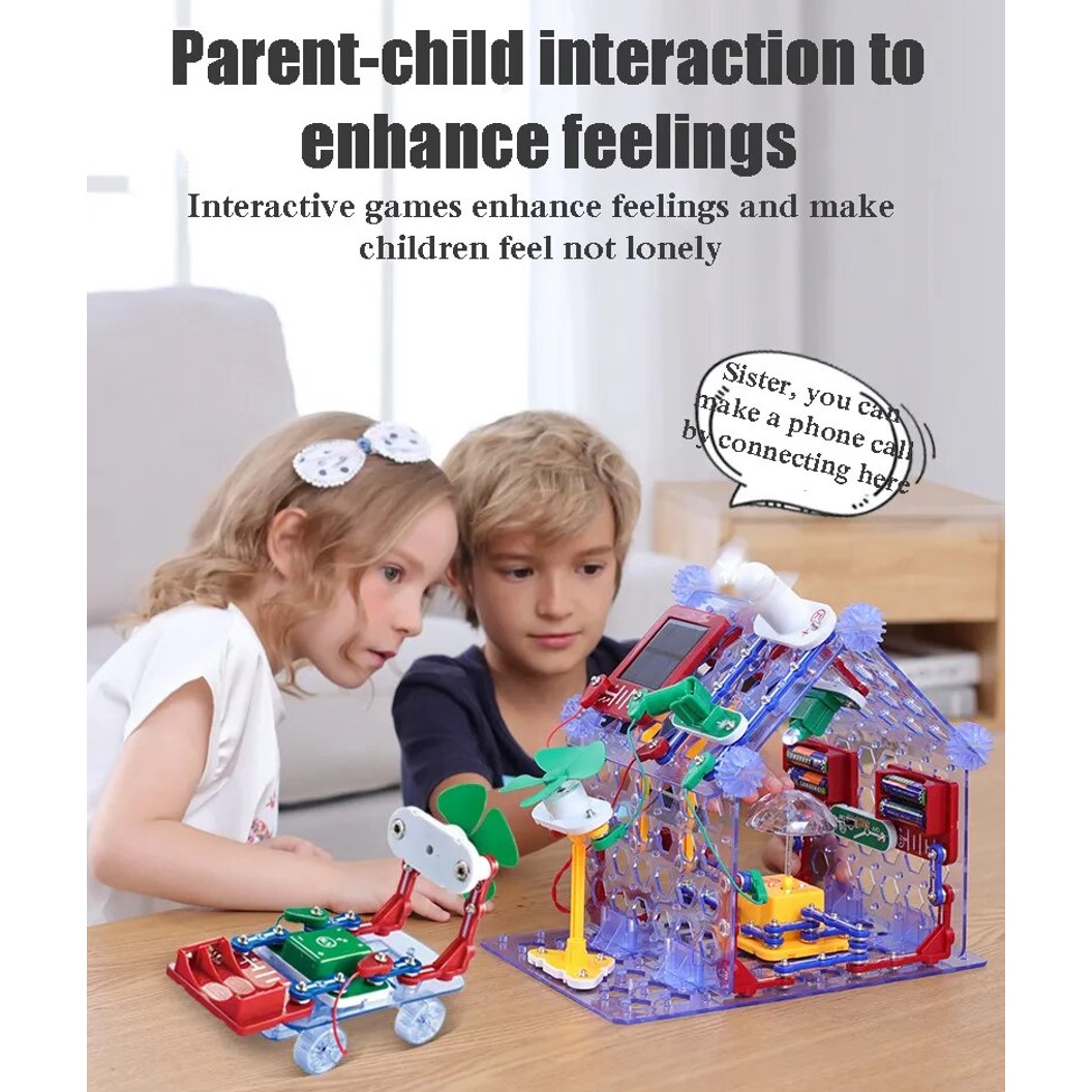 (Model 108) ชุดเรียนรู้ วงจรไฟฟ้าเบื้องต้น 17pcs Electronic Building Blocks 108 ชุดส่งเสริมการเรียนรู้ วงจรอิเล็กทรอนิกส์ Learning kit