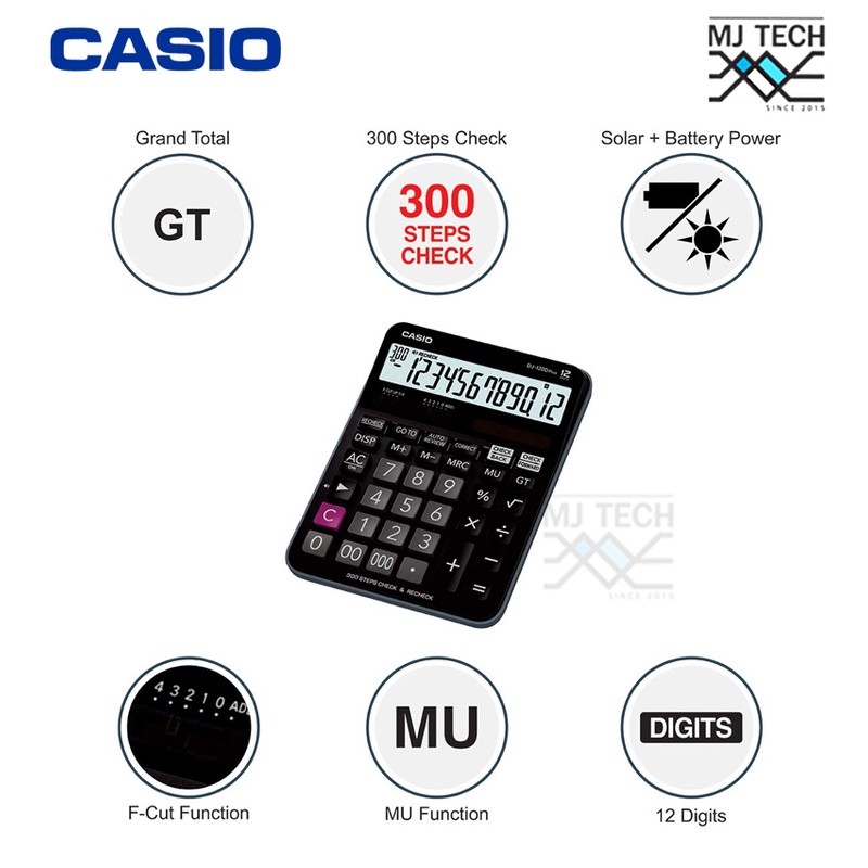 CASIO เครื่องคิดเลข รุ่น DJ-120D PLUS (ของแท้)