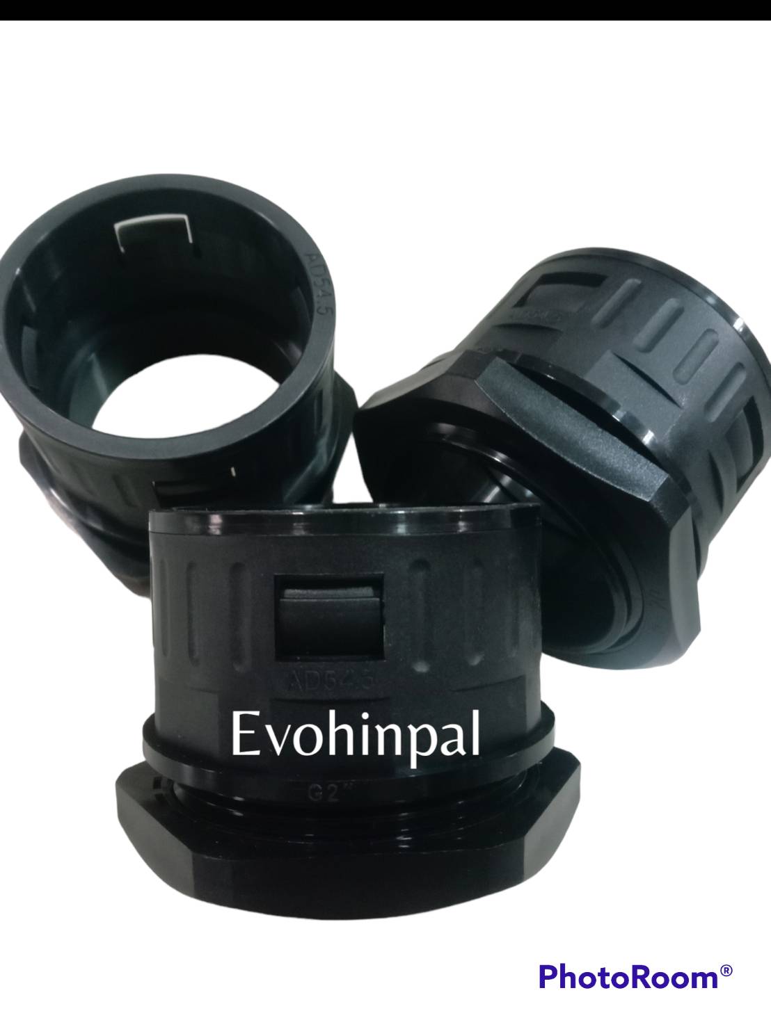 Plastic flexible conduit PA PE with fitting and clamp(ท่ออ่อนร้อยสายไฟพลาสติก ข้อต่อ)