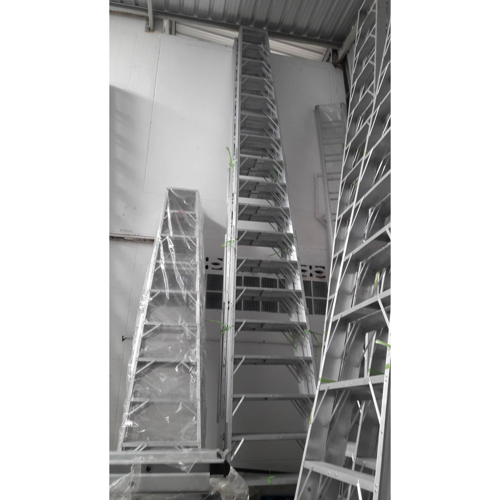 บันไดอลูมิเนียม 7-10 ขั้น ขาใหญ่ขึ้น-ลงได้ 2 ทาง รุ่นหนาพิเศษ BARCO (ราคารวมแวท) บันไดพับได้อลูมิเนียม บันไดพับ