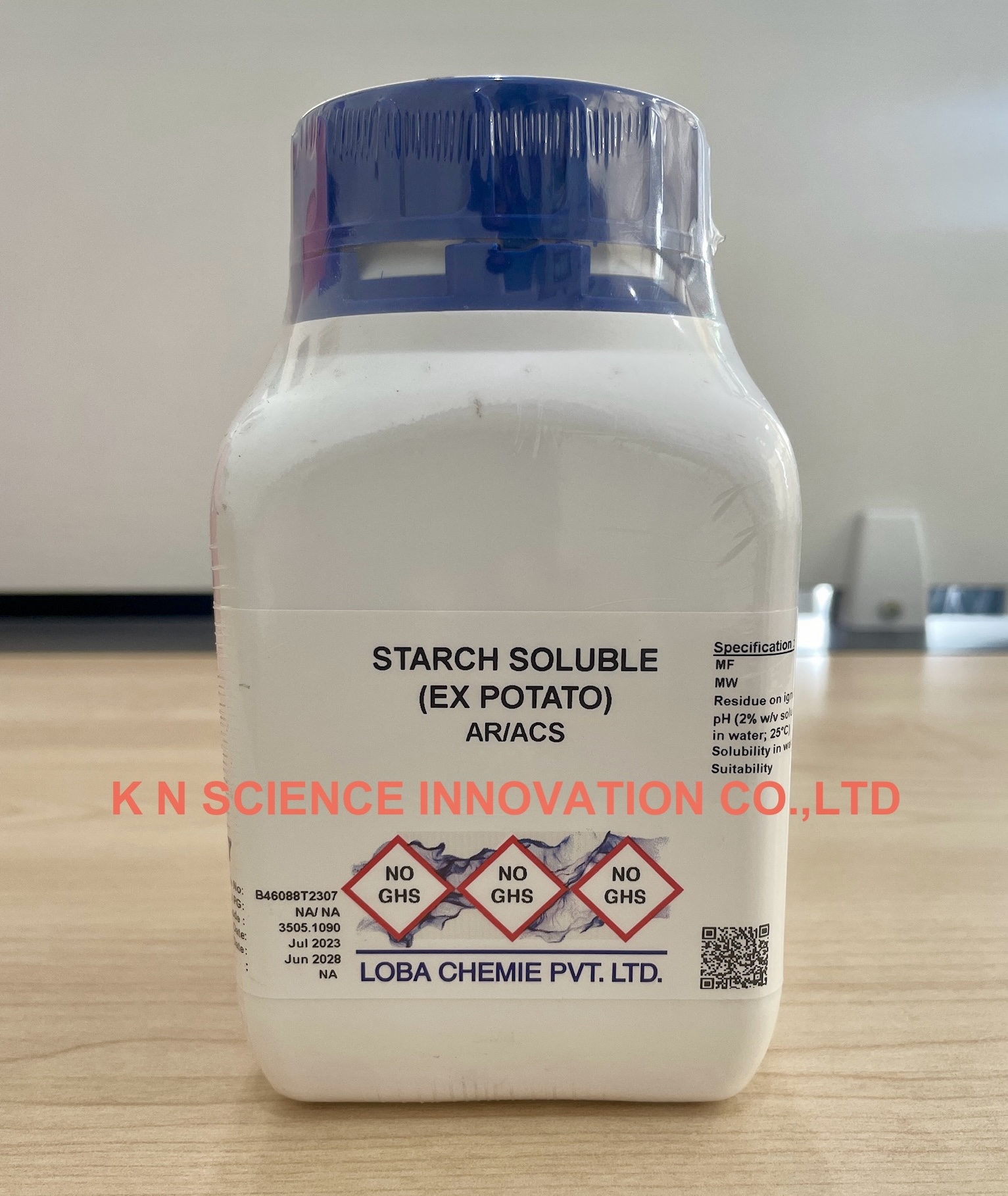 Starch soluble, AR, (EX Potato) 9005-84-9 ,500 g ,Loba 0612700500