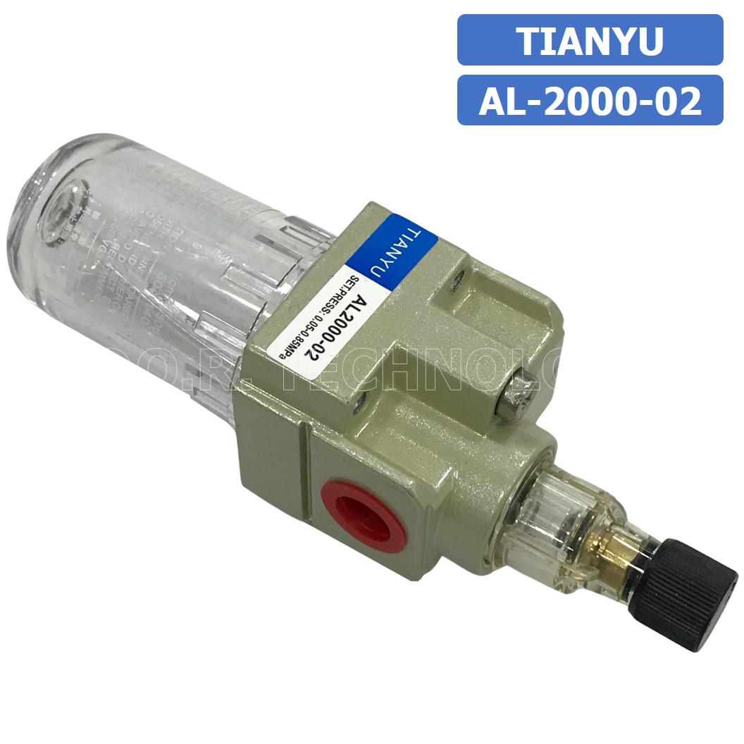 (1ชิ้น) AL-2000-02 อุปกรณ์ผสมน้ำมันหล่อลื่น ตัวผสมน้ำมัน ตัวจ่ายน้ำมันหล่อลื่น Air Lubricator Pneumatic TIANYU AL2000-02