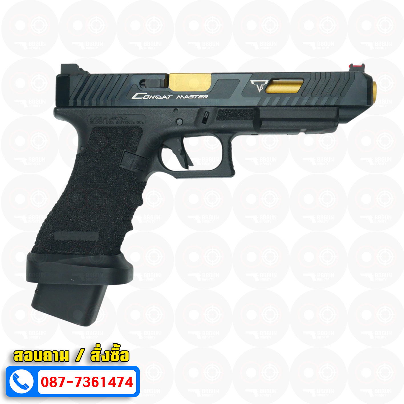 บีบีกันอัดแก๊ส Army Armament R34-1 Glock 34 Combat Master TTI BB GUN