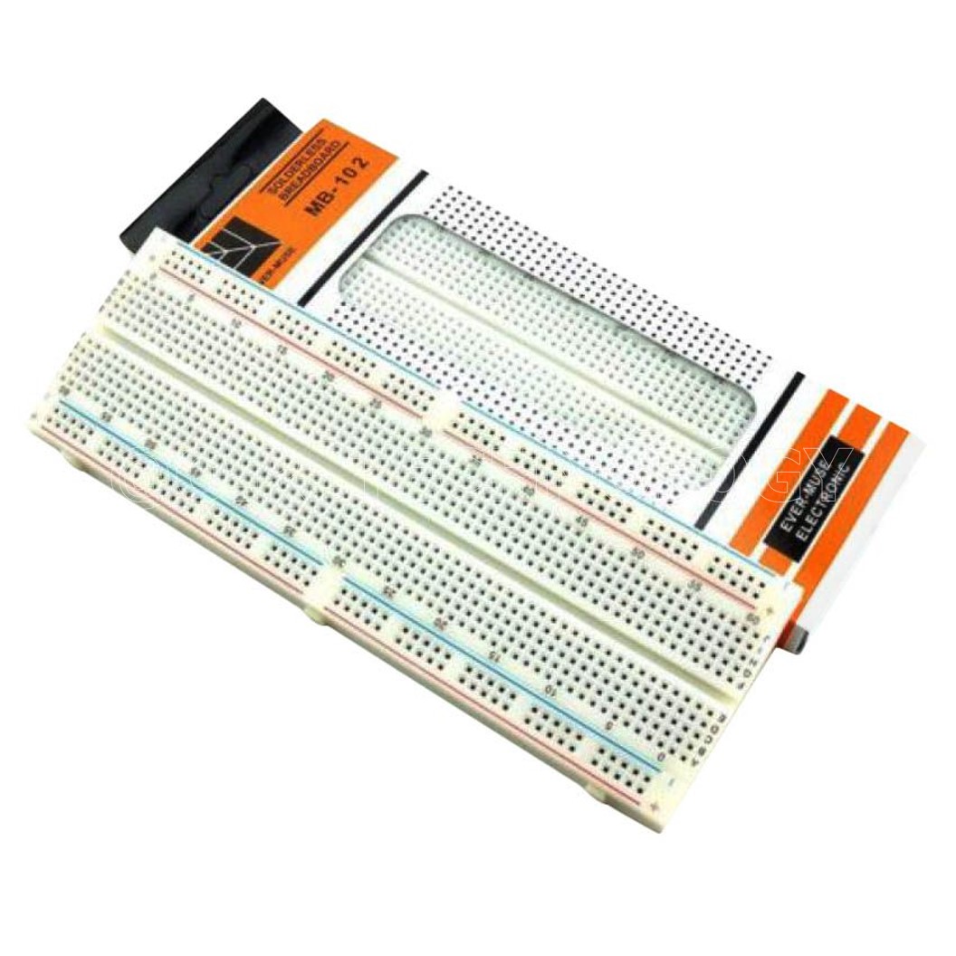 (1ชิ้น) AA071 บอร์ดทดลอง ขนาด 830 Points Solderless Breadboard โฟโต้บอร์ด MB-102