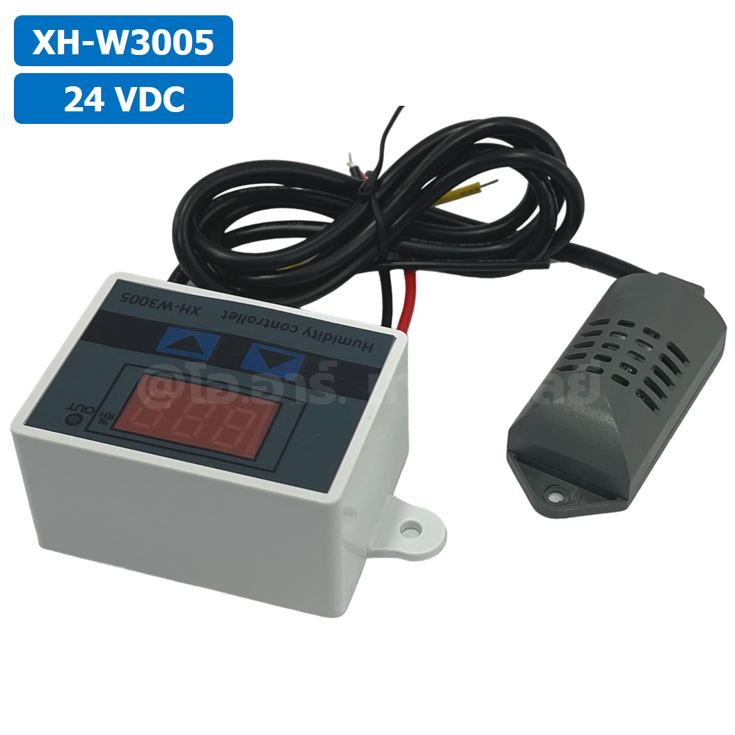 XH-W3005 24VDC เครื่องควบคุมอุณหภูมิ และความชื้น Digital Temperature and Humidity Controller Thermostat Switch Probe DC 24V
