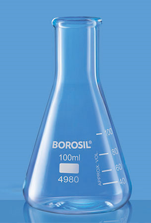 Erlenmeyer Flask – Conical Narrow Mouth ฟลาสก์รูปชมพู่ ชนิดปากแคบ 4980