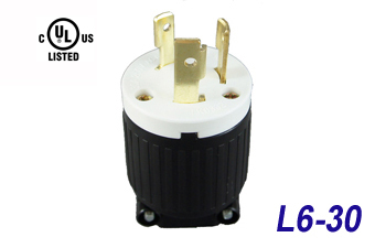 LK-6332 NEMA L6-30P Locking Plug 30 Amp, 250 Volt "LKEW"