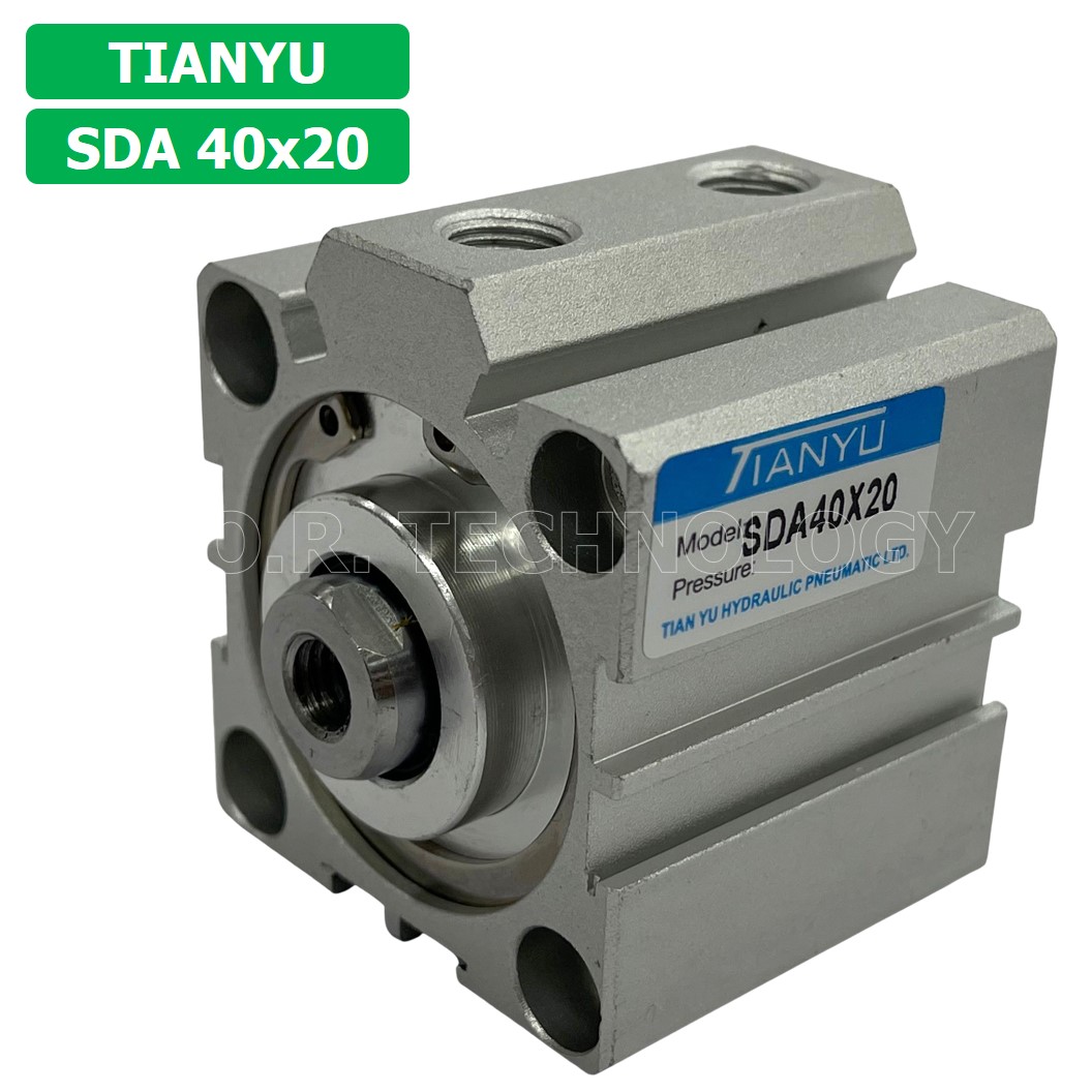 (1ชิ้น) SDA 40x20 กระบอกลมคอมแพค กระบอกลม รุ่นคอมแพค Compact Air Cylinder SDA Series แบบคอมแพค