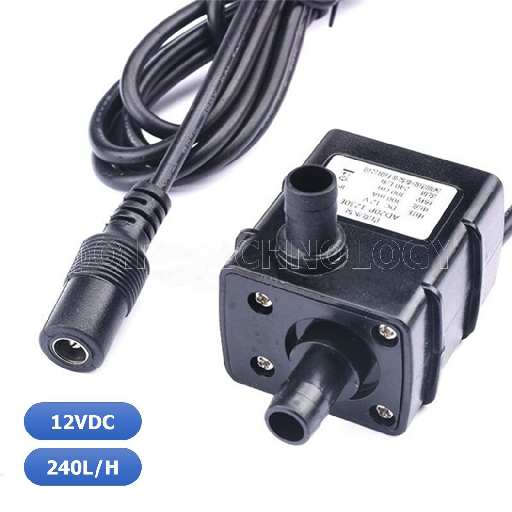 (1ชิ้น) NC137 ปั้มน้ำ ขนาดเล็ก ชนิดเงียบพิเศษ AD20P-1230E Ultra-Quiet DC12V Brushless Submersible Water Pump with Cable 1.5M, 240L/H