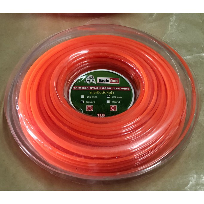 สายเอ็น Eagle one สายเอ็นตัดหญ้า 3.0 มม.1ปอนด์ (ราคารวมแวท) เอ็นตัดหญ้า หัวเอ็น หัวตัดหญ้า เอ็นสลิง เอ็นสลิงตัดหญ้า เอ็นตัดหญ้า