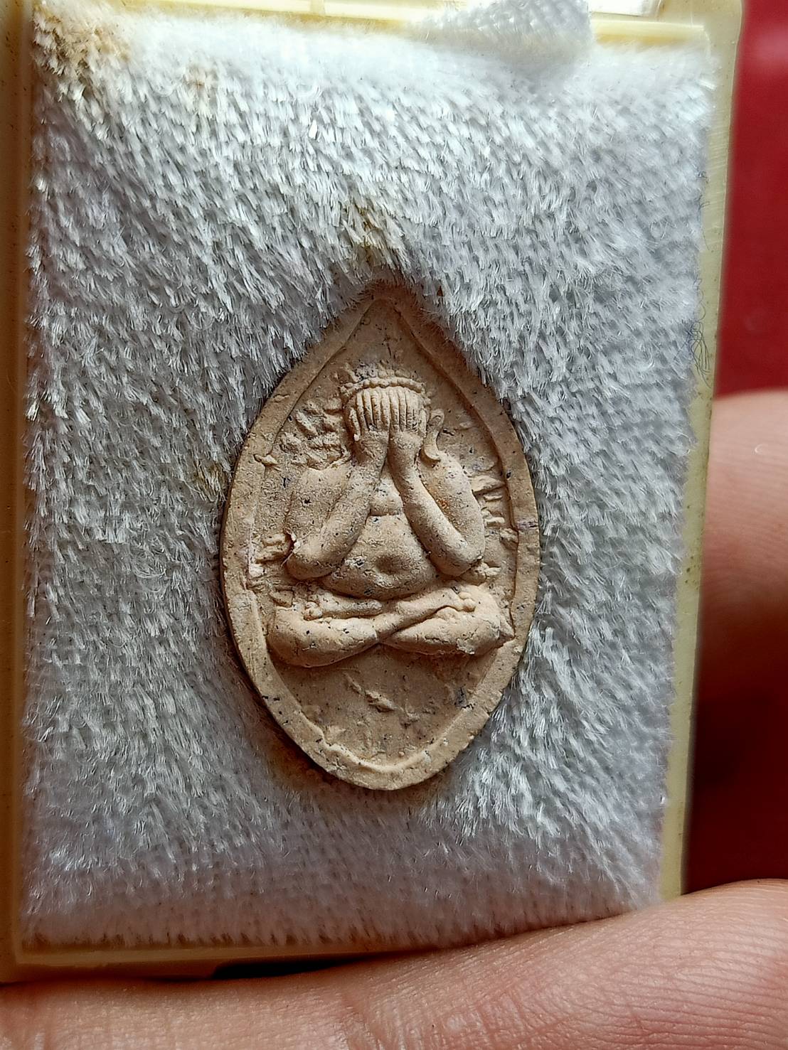 พระปิดตาหลวงพ่อเปิ่น รุ่นห้ามจน วัดบางพระ จ.นครปฐม พร้อมกล่อง (SKU-12820)