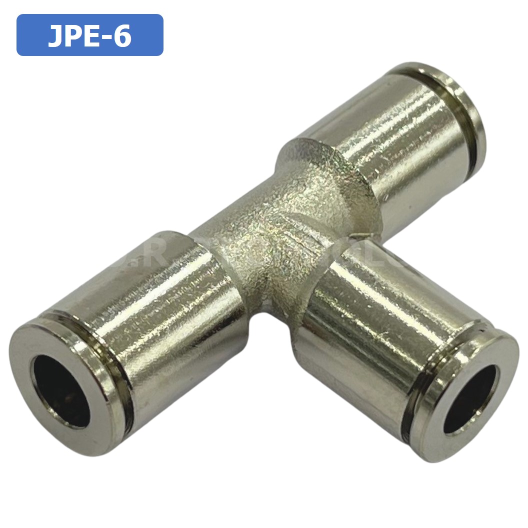 JPE JPY ข้อต่อลมสแตนเลส 3ทาง STAINLESS 3 Way Air Connector Equal Fitting JPE-4/6/8/10/12/14/16 ข้อต่อลม 3ทาง