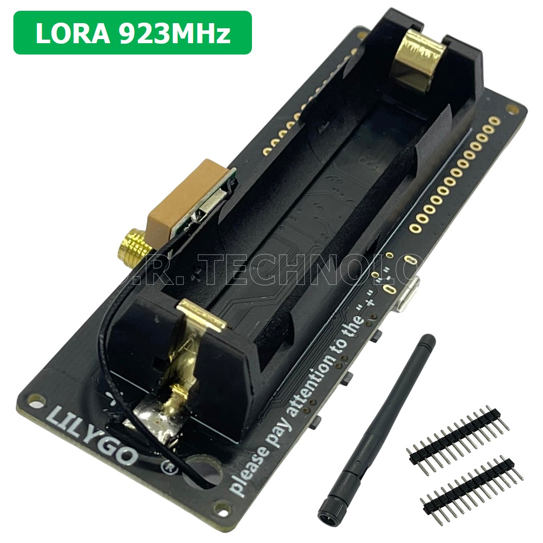 (1ชิ้น) AA717 Unsoldered TTGO T-Beam V1.1 ESP32 LORA 923MHz NEO-6M WiFi Wireless Bluetooth Module IPEX 18650 Battery Holder CP2104 Chip