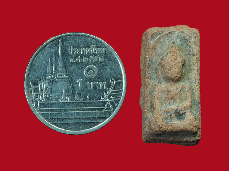 ขายแล้ว*30522 พระแผงกรุจรเข้ร้อง ตัดเดี่ยว สุโขทัย เนื้้อดิน 13