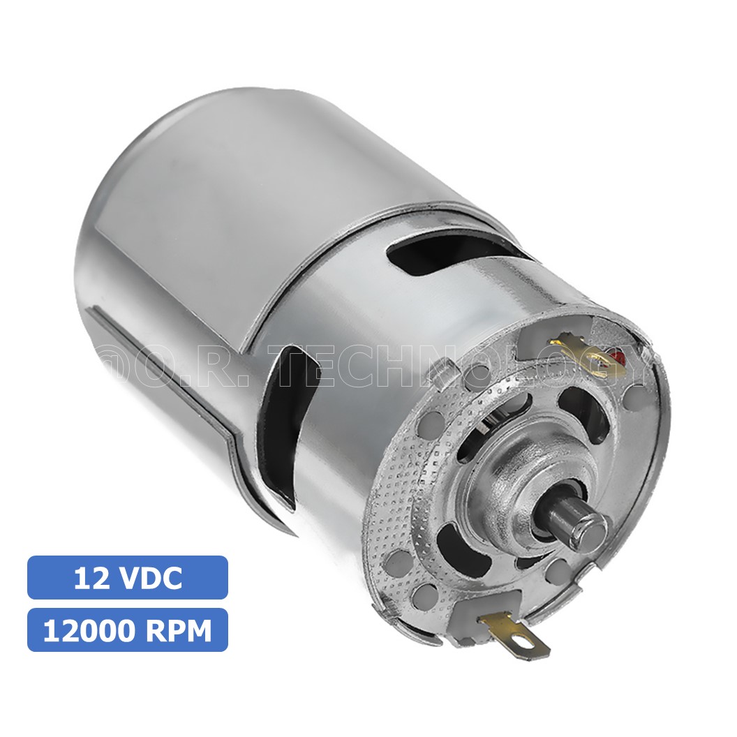 (1ชิ้น) JB183 มอเตอร์ 775 12VDC 12000RPM มอเตอร์ความเร็วสูง มอเตอร์สว่าน แกนขนาด 5mm DC Motor 775 D Shaft