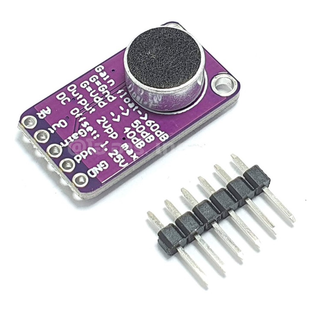 MAX9814 เซนเซอร์วัดเสียง ไมโครโฟน MAX9814 High Performance Microphone AGC Amplifier Module เซนเซอร์เสียง โมดูลไมโครโฟน