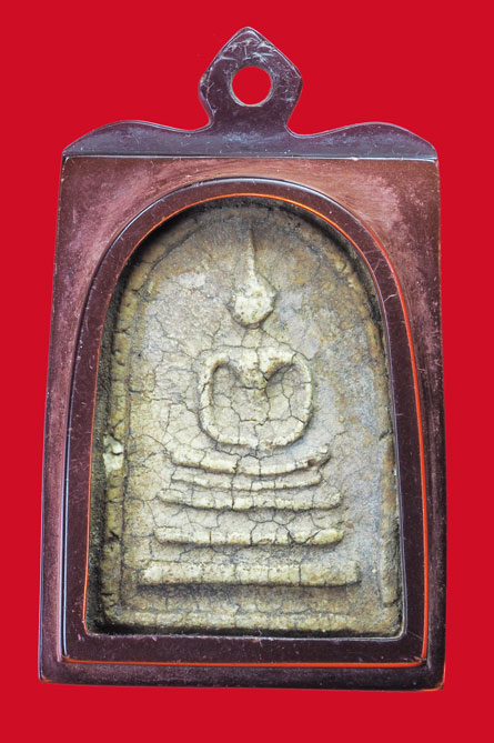 *33262 สมเด็จเผ่า หลังตราแผ่นดิน เลี่ยมเดิมวินเทจ 9