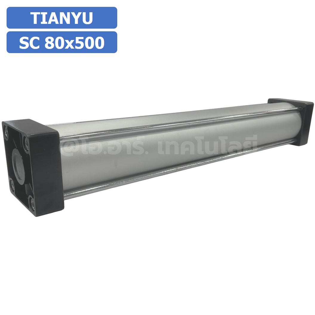 SC 80x500 กระบอกลม รุ่นมาตรฐาน กระบอกลม 4 เสา Standard Cylinder Air Pneumatic แบบสี่เสา SC80x500