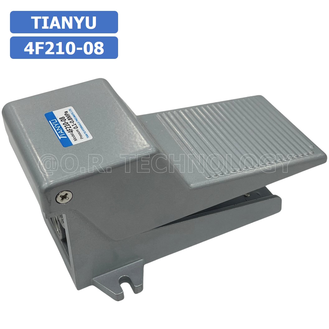 (1ชิ้น) 4F-210-08 เท้าเหยียบลม วาล์วเท้าเหยียบ Foot Switch Valve Pneumatic TIANYU 4F210-08