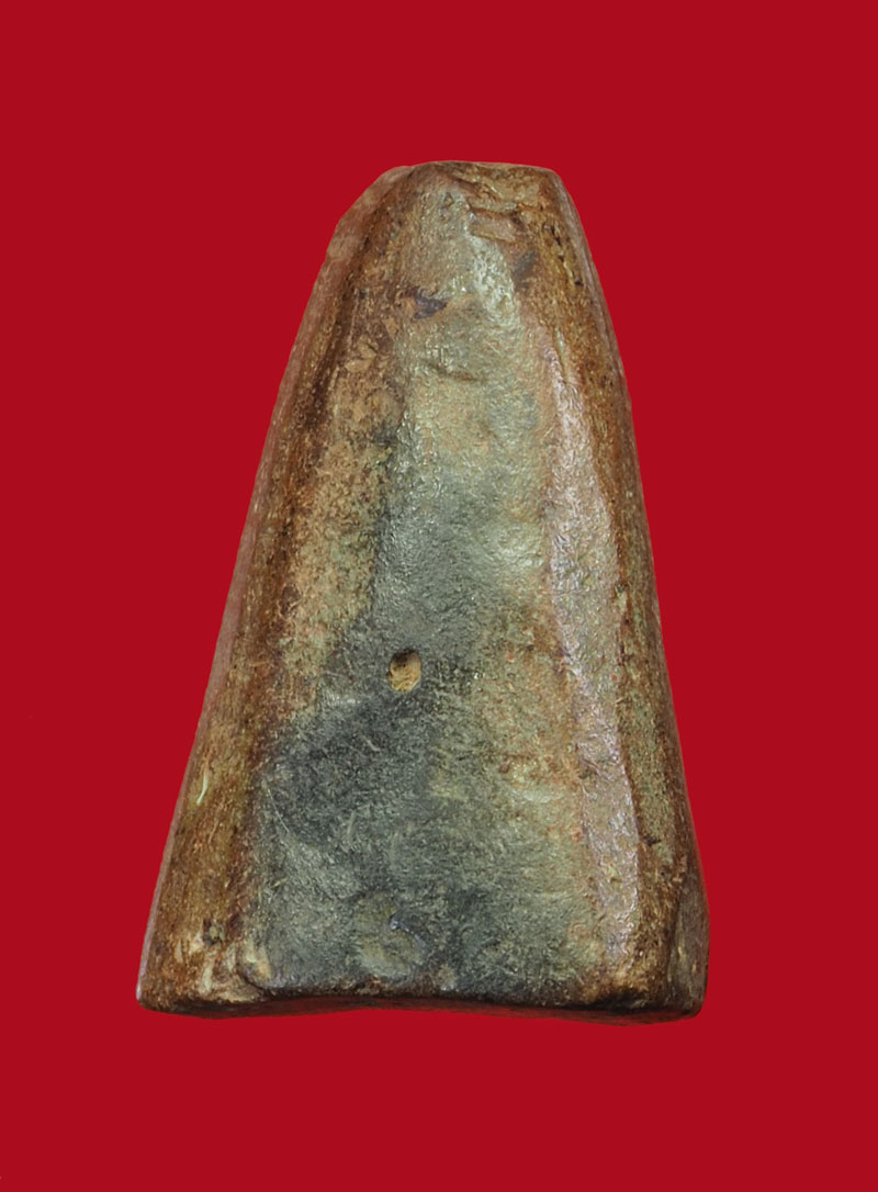 *30507 พระแผงพิมพ์ปางปาฏิหาร์ย ศิลปทางเหนือ เก่า ตัดเดี่ยว เนื้อดิน 9.1