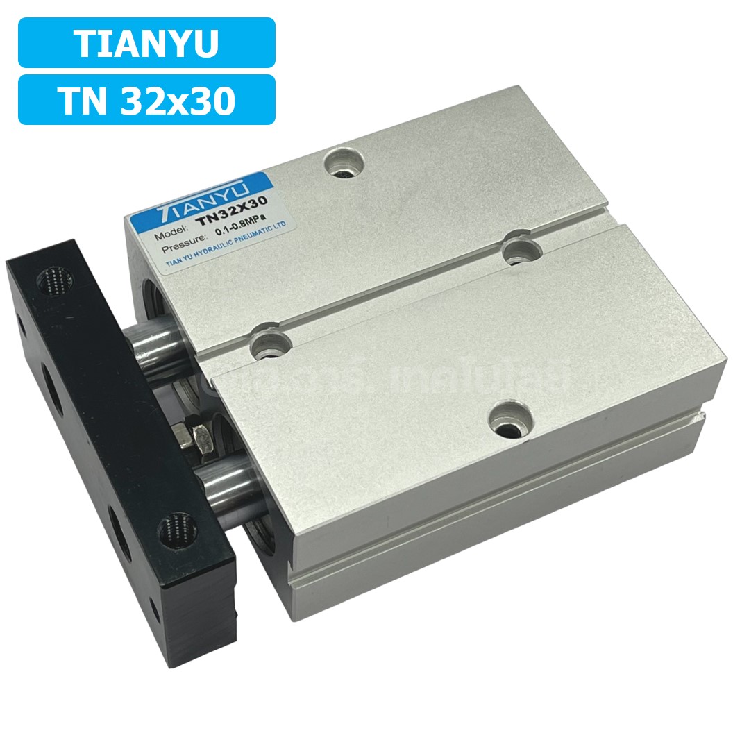 TN 32x30 กระบอกลม แบบแกนคู่ กระบอกลมคอมแพ็ค 2 แกน Twin-Rod Cylinder compact Double-shaft Air Pneumatic TN32x30