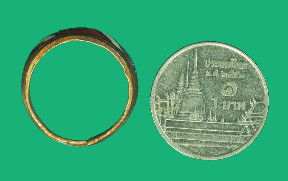 ขายแล้ว*35558 แหวนลงยาลายธงชาติ หลวงพ่อจง วัดหน้าต่างนอก อยุธยา 12