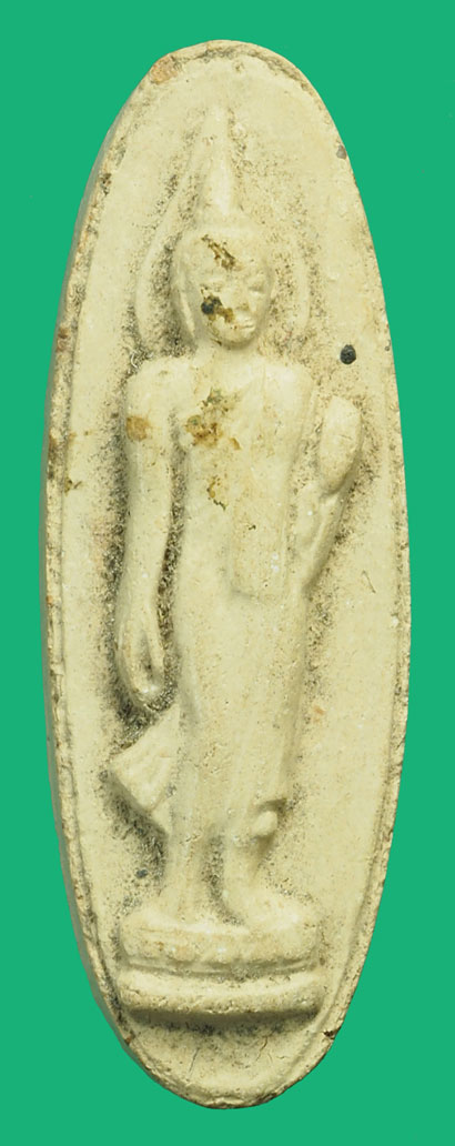 ขายแล้ว*37059 พระพุทธลีลา 25 พุทธศตวรรษ ปี 2500 เนื้อดิน 10