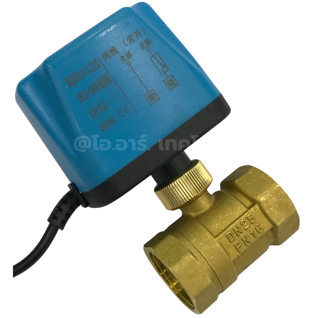 วาล์วไฟฟ้า วาล์วมอเตอร์ไฟฟ้าทองเหลือง Brass Electric Ball Valve Motorized วาล์ทองเหลือง บอลวาล์วไฟฟ้า G1/2"-G2" DN15-DN50 NO/NC 220VAC/9-36VDC 12VDC 24VDC