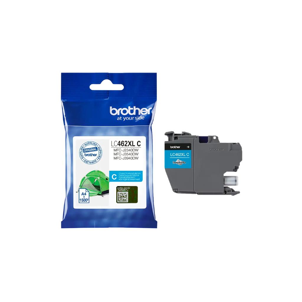 ตลับหมึกอิงค์เจ็ท Brother แท้ LC462XL C สีฟ้า