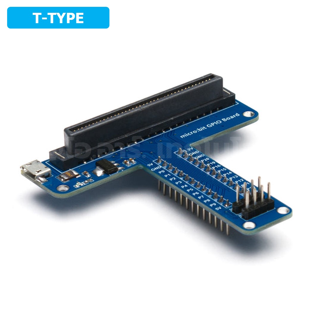 CB033 บอร์ดขยายขา ไมโครบิต BBC micro:bit GPIO Expansion Board T-type for Breadboard สำหรับต่อบอร์ดทดลอง