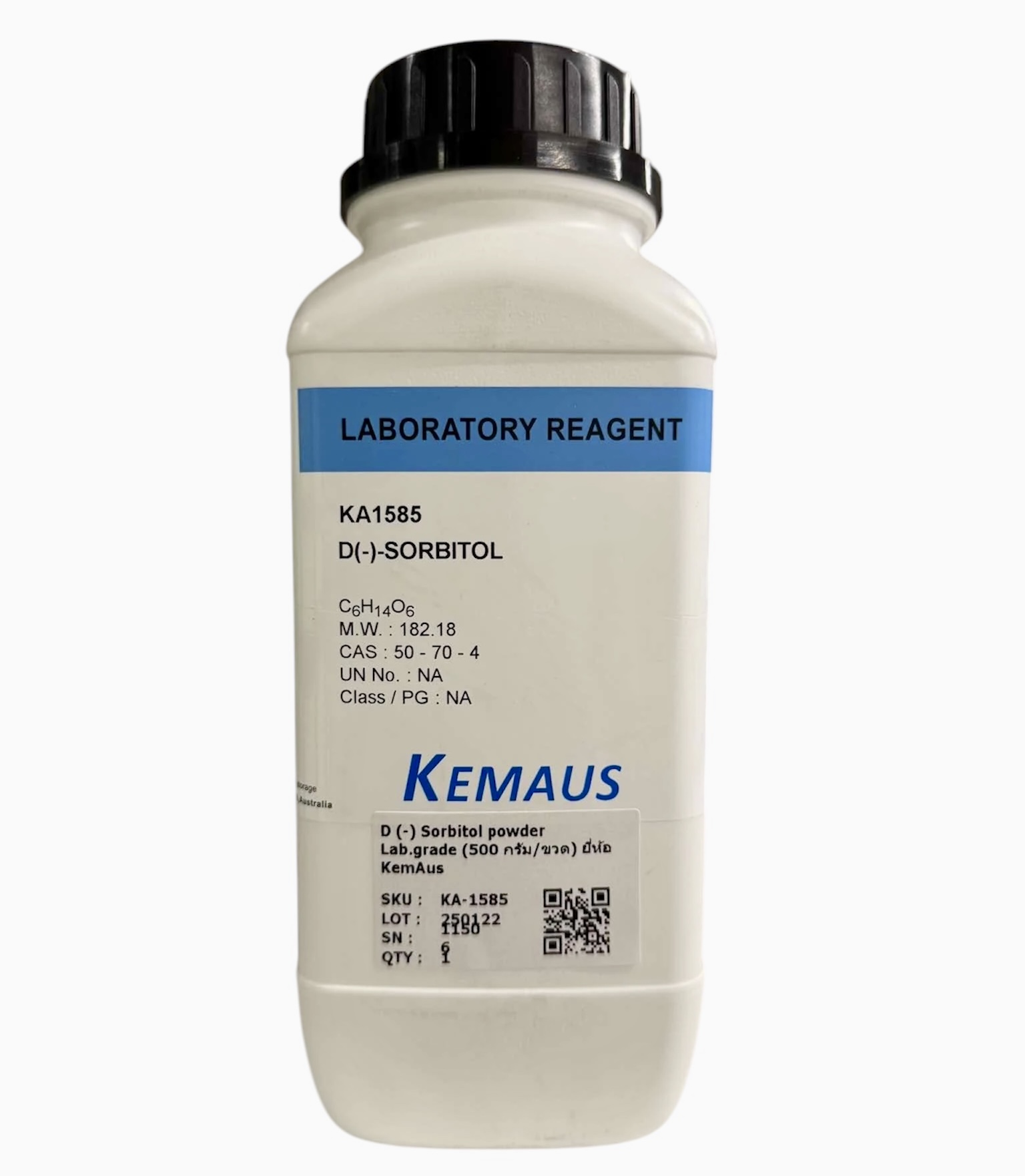 D(-)Sorbitol 97%, Lab, Lab KemAus 500 GM KA1585