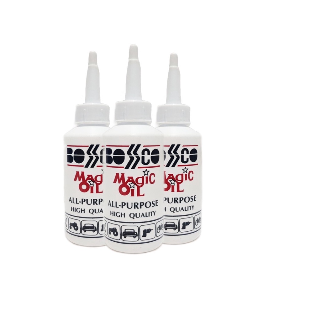 น้ำมันจักร BOSCO ขนาด 3 ออนซ์(ราคารวมแวท) น้ำมันหล่อลื่น น้ำมันใส่พัดลม น้ำมันหยอดหล่อลื่น น้ำมันใส่ปัตตาเลี่ยน ไม่มีกลิ่น ไม่เหนีย