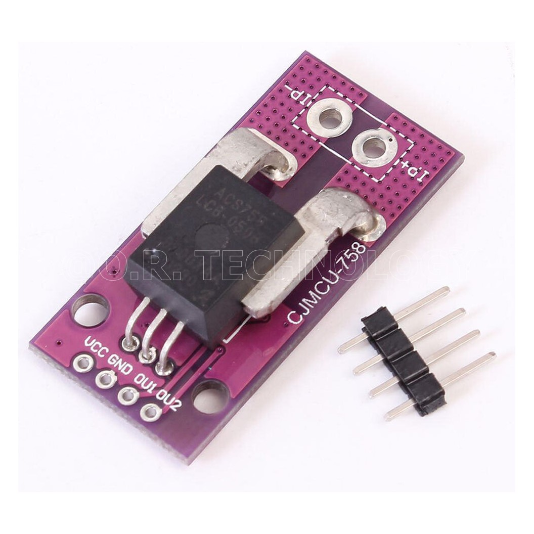 (1ชิ้น) AH064 โมดูลวัดกระแส 50A MCU-758 Hall Current Sensor ACS758LCB-050BPFF-T Linear Current Sensor Module