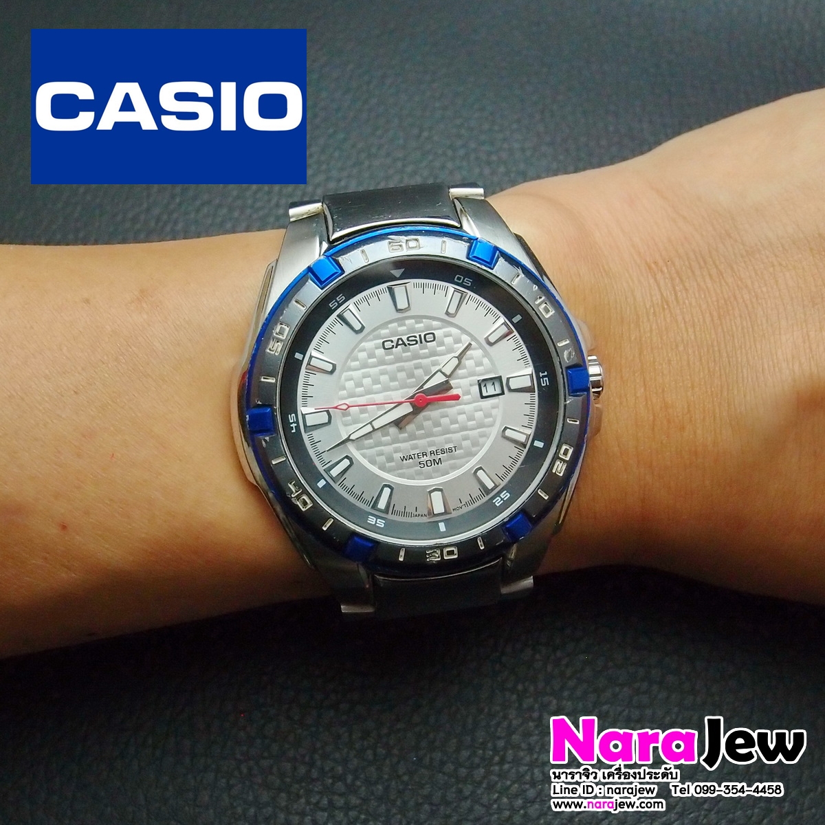 นาฬิกา Casio รุ่น MTP-1306 นาฬิกาหลุดจำนำ **เรือนนี้ข้อมือ 15.5 ซม**