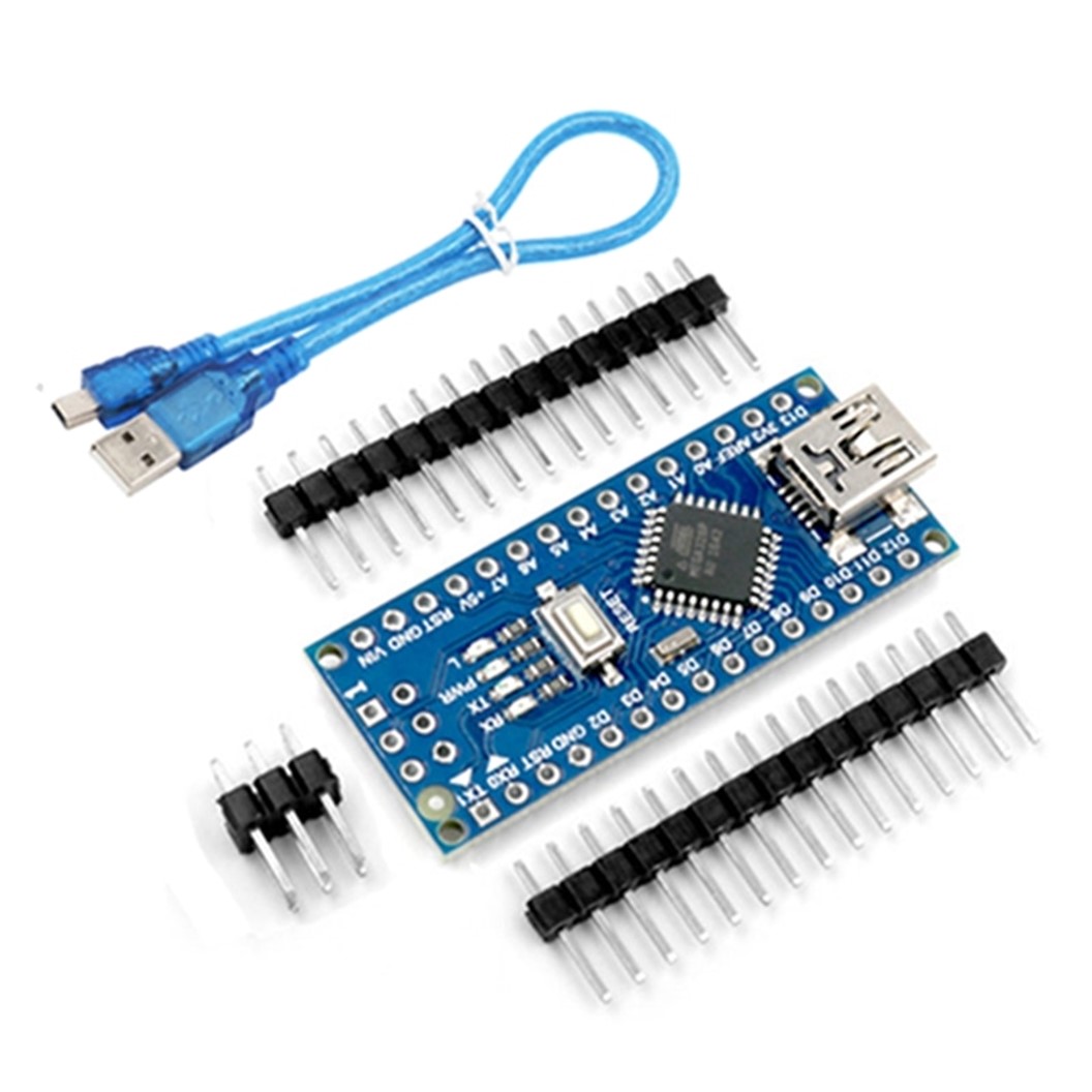 AA237 อาร์ดูโน่ นาโน แบบ ไม่บัดกรีขา พร้อมสาย USB Arduino Nano V3.0 CH340 Chip Atmega328P + cable (Unsolder)