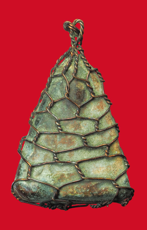 *33266 พระนาง กรุเขาพระศรี สุโขทัย ถักลวดเก่า เนื้อดิน 13