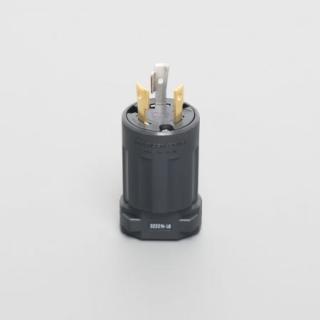 3222N AMERICAN DENKI ปลั๊กตัวผู้ขาล็อก 3P(3P,3W GND) 20A 250V