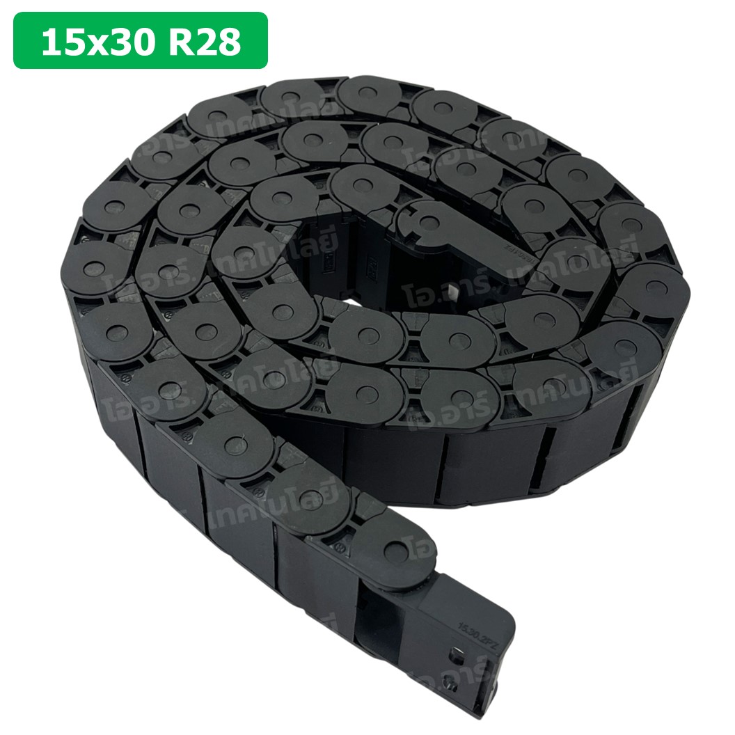 DC-15x30 R28 รางกระดูกงู รางสายไฟ 15x30x1000mm Drag chain engraving machine รางกระดูกงูร้อยสายไฟ Cable Dragchain รางร้อยสายไฟ