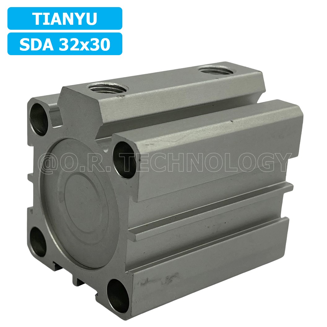 (1ชิ้น) SDA 32x30 กระบอกลมคอมแพค กระบอกลม รุ่นคอมแพค Compact Air Cylinder SDA Series แบบคอมแพค