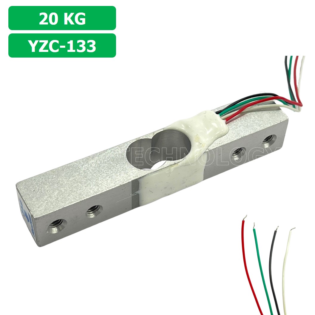 (1ชิ้น) AB097 เซนเซอร์ชั่งน้ำหนัก โหลดเซลล์ Weighing Load Cell Sensor 20Kg for Electronic Kitchen Scale YZC-133 With Wires Weight sensor